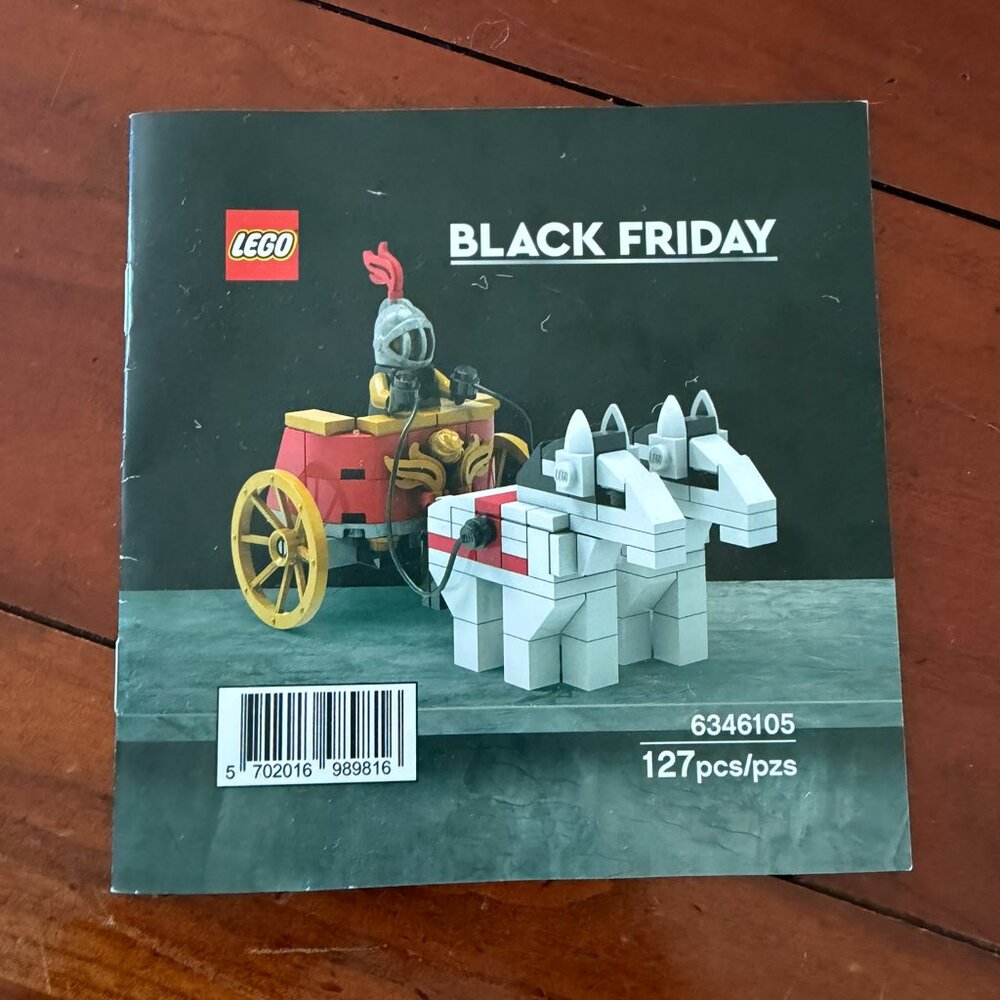 LEGO Black Friday Roman Chariot Brick Set 6346109 Limited Edition